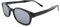 Pacific Coast Original KD's Biker-Sonnenbrille (schwarzer Rahmen/silberne Spiegelglas)