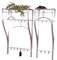 Iovivo Wandgarderobe aus Stahlrohr mit Sprossenablage 66X30X110 cm
