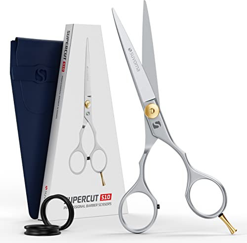 Suvorna 6 zoll haarschere friseurschere profi - haarschneideschere - barber scissors - hair cutting scissors - friseur schere kinder. Exklusiv für Damen/Herren und Salongebrauch.