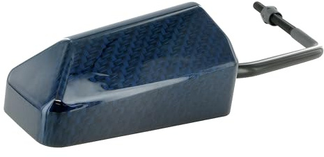 Spiegel STR8 F1-Style, universal, Carbon-Look/blau, M8 Gewinde (inkl. Adapter Linksgewinde)