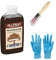 Holzbeize Holzton inkl. 1x Pinsel für beizen zum Auftragen (250 ml teak-kern)