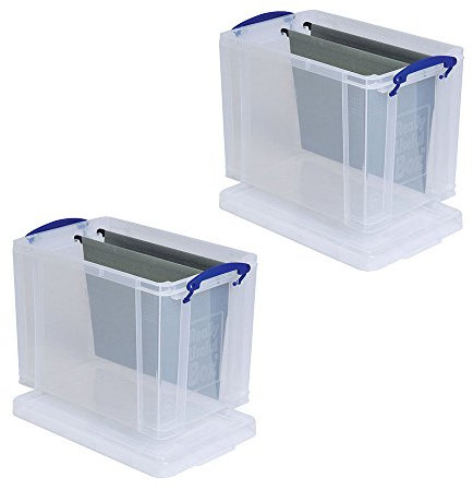 2 x 'REALLY USEFUL Storage Boxes' 19 Litre