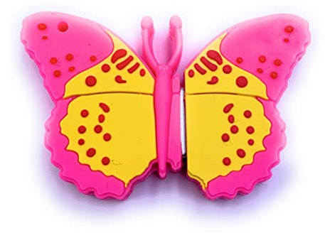 H-Customs Schmetterling Pink Buttterfly USB Stick 8 GB USB 2.0