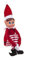 PMS Mädchen Elf mit Hut, 30,5 cm, weiches Bein, Vinyl, Rot