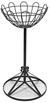Garden Pride High Jardiniere - Patio Planter Basket Stand - Made of plastic coated solid steel - Handmade in the UK