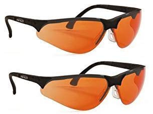Terminator UV-400 Schutzbrille für Blaulicht und UV-Schutz, orange (zwei)