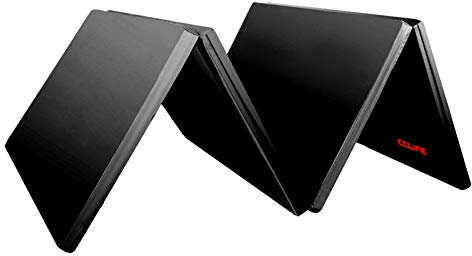 CCLIFE Turnmatte Weichbodenmatte Klappbar für zuhause Fitnessmatte Gymnastikmatte Rutschfeste Sportmatte Spielmatte, Farbe:Schwarz 200x100x5cm