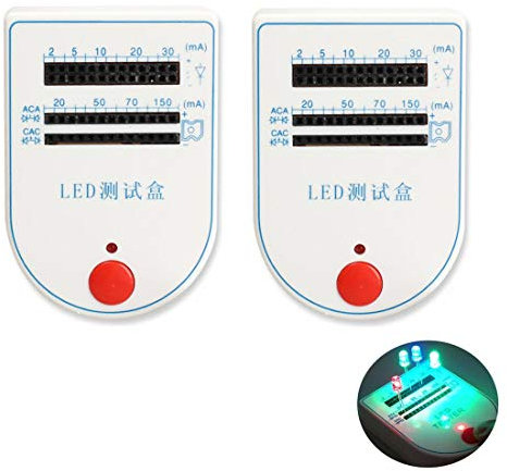 Hailege 2pcs LED Test Box Tester 2~150mA Mini Telefono Mobile per Lampada A Diodo Emettitore di Luce Lampadina Batteria Tester Dispositivo Del Telefono Mobile LED Tester