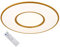 WOFI Deckenleuchte, Kunststoff, 41 W, ALEK, Goldfarbig, 9489.02.15.8800