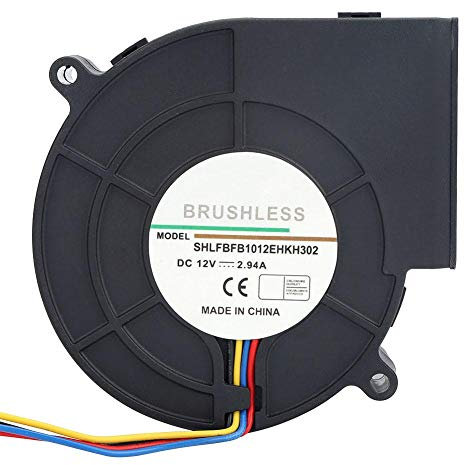 Ventilatore DC Turbina Turbina Turbina Turbina ad alto volume d'aria per attrezzature da riscaldamento da campeggio per barbecue Barbecue 12V 2.94A