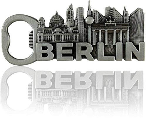 Metall-Magnet Berlin | typisches Hauptstadt Souvenir | Kühlschrankmagnet | Designed in Germany