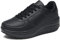 Solshine Damen Mädchen Plateau mit Keilabsatz Walkmaxx Runners Turnschuhe Fitnessschuhe Schwarz 40EU