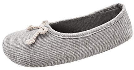 Xiedeai Chaussures Femme Plates Ballerines - Enceinte Maternel Coton Doux Chaussons Tricoter Talon Extensible Poids Léger Chaussures Maison Gris 40 EU