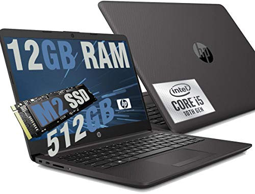 HP 250 G7 Notebook pc portatile Intel i5 1035g1 10Th gen fino a 3.60Ghz Display 15,6 HD,12Gb Ram ddr4, Ssd M2 NVMe 512GB,Hdmi,Wifi,Lan,Bluetooth,Webcam,Windows 11 Professional