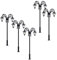 Sharplace 5pcs 1/87 HO Modell Miniatur Rasen Eisenbahn Zug Micro Landschaft 3V Laterne Lichter, LEDs Weiß Sand Tabelle Gebäude Dekor Ornament 65mm