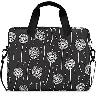 HaJie Laptoptasche 39,6 cm (15,6 Zoll) Pusteblumen-Muster, Computer-Tasche, Handtasche, Griff, Aktentasche für Damen, Herren, Mädchen, Damen, Reisen