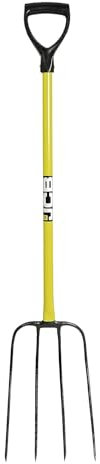 JCB - Professional Solid Forged Forks - Heavy Duty Professional Site and Gardening Tools - for Home Improvement, Digging, Mucking Out, Manure, Garden Borders, Weeding - Lifetime Warranty