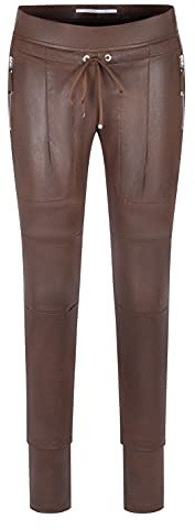 Raffaello Rossi Damen Hose Joggpant Candy Leather Jersey, Farbe:braun, Größe:40
