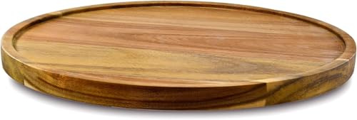 14 Acacia Wood Lazy Susan Organizer Kitchen Turntable for Cabinet Pantry Table Organization