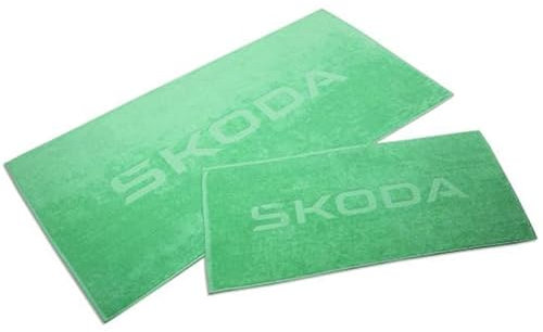 Skoda 6U0084500622 Badetuch Handtuch Strandtuch Baumwolle, Electric-grün