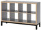 IKEA KALLAX Regal mit Untergestell 147x94 cm Holzoptik grau schwarz