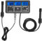 Tbest PH-Wassermengentemperatur- und Hyr-Wassermengenmonitor Mehrteiliges PH-EC-CF-Temperaturprüfmessgerät Eu 230Vac 50Hz Hausgartenarbeit