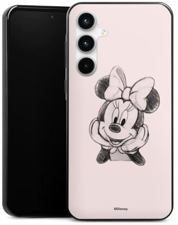 Slim Case extra dünn kompatibel mit Samsung Galaxy A35 5G Silikon Handyhülle schwarz Hülle Minnie Mouse Offizielles Lizenzprodukt Disney
