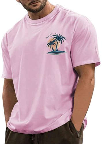 uxxnjfg Tee Shirt Homme Marque Col Rond Tshirt Été Manches Courtes Sportswear Leger Golf Fitness T Shirt Sport Pas Cher Blouse Top