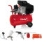 ITOOLS - Compresseur d'air 24L 8 bar 2CV 1.5KW 115 PSI + Kit Air comprimé 5 Pièces