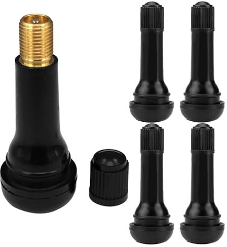 5 Stück Gummiventile,TR413 Gummi Ventile,Reifenventil Schwarz,Autoventil,Felgenventile Reifen,Felgen Ventile,Gummiventil Reifen,Felgenventile,Snap-In Gummiventile Ventile,für Meist Auto, Motorräder(Sc