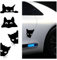Adesivi per auto a forma di gatto nero, impermeabili, resistenti ai raggi UV, per superfici lisce, auto, auto (16 cm x 21 cm, 6 pezzi)