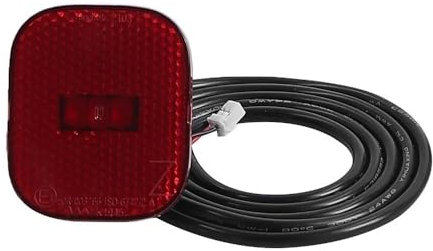 WASQUBKS LED-Warnung, Rücklicht, Bremsleuchte, kompatibel for Ninebot von Segway Max G2 Elektroroller-Teilen, Schutzblech, Rücklicht, KickScooter-Zubehör