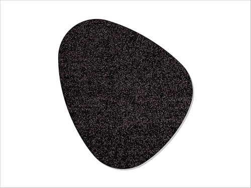 Keilbach Designprodukte – Fußmatte Kiesel – 84 x 75 cm – 7 Farben – hochwertiger Schuhabstreifer – rutschfest, waschbar, dicht gewoben, Gute Schmutz- und Feuchtigkeitsaufnahme (Black)