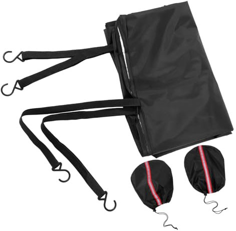 DRESSOOS 3stücke Auto Windschutzscheibenabdeckung Wasserabweisend Und Frostgeschützt Inkl Rückspiegelabdeckungen Schützt Vor Sonne Und Regen Einsetzbar Schwarz