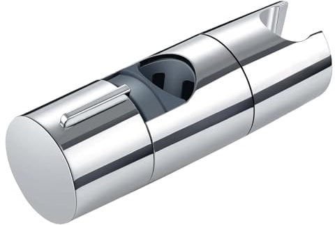 wadafen Duschkopfhalterung, 19-25 mm Verstellbar Duschbrause Halterung Universal Handbrause Halterung für Duschstange, Duschkopfhalterung Ohne Bohren, Brausehalter Drehbar für Bad Ersatz(Silber)