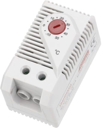 QUARKZMAN Mechanischer Schalter Thermostat KTO011 Schaltschrank -10-50°C | Temperaturregler, Temperaturregelungsschalter, Einstellbar, Normalerweise Geschlossen N.C