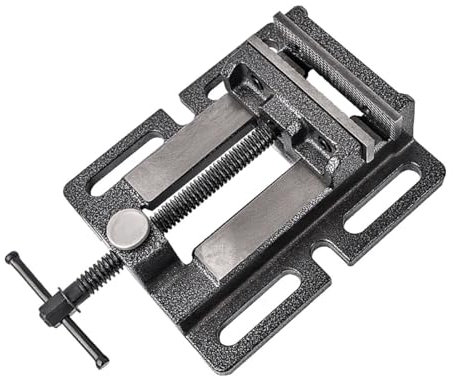 Industrie Fräs-Schraubstock Bohrmaschine mit Schnellspanner - Benchtop Gusseisen Klemme, inklusive 4 Befestigungsschrauben für Werkbank und Bohrmaschine