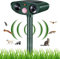 Katzenschreck Ultraschall,Upgrade 2025 Solar Tiervertreiber Katzenabwehr,Ultraschall Abwehrmittel Hundeschreck Marderschreck mit Bewegungsmelder für Katzen, Hunde, Mäuse,Vögel, Marder