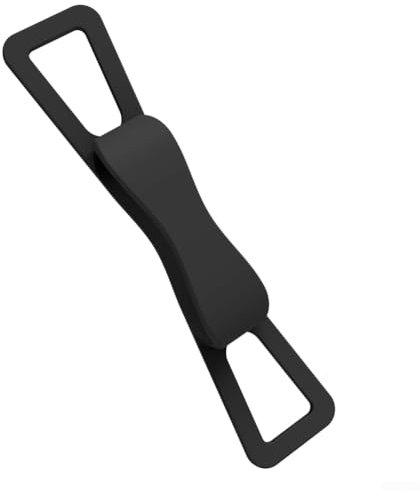Feegow Dragonne souple pour Kindle – Pour liseuses et tablettes de 4,7 à 8 – Sangle élastique – Support de lecture sécurisé au lit (noir)