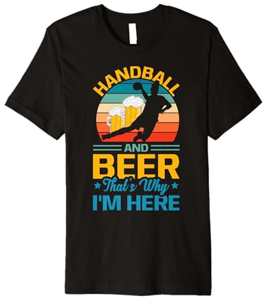 Handball And Beer Funny Handball Gloves Premium Tri-blend T-Shirt