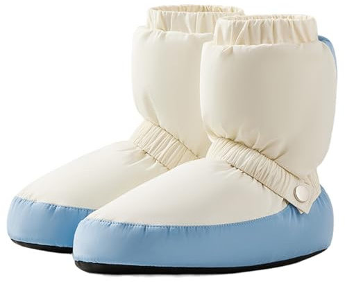 Joygoodta 1 Paio di Stivaletti da Danza, Stivaletti da Riscaldamento Impermeabili e Antivento, Riscaldamento da Balletto Morbidi e Confortevoli, Portatili Leggeri per Ragazze Donne, Balletto S
