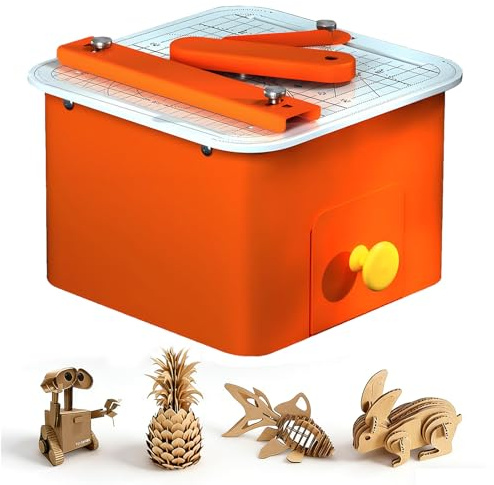 Electric Cardboard Cutter for Kids, 45W Safe Saw, 0-4mm Thickness, Steam Learning Toy, DIY Chomp Saw, Upcycled Creative Set