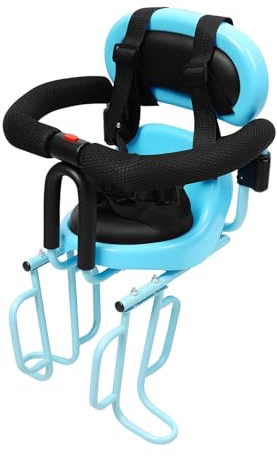 Owneed Siège de vélo arrière pour enfant avec dossier, pédales, convient aux enfants de 6 mois à 8 ans, montage facile
