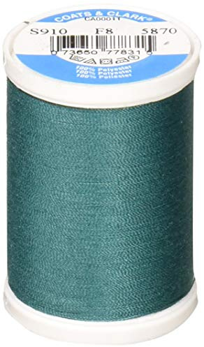 Coats & Clark Dual Duty XP All Purpose Sewing Thread for Sewing Machines, 100% Polyester High Quality Thread Spools for Hand Stitching, Medium Weight 35wt, 250 Yards, 3-Pack, Dark Jade