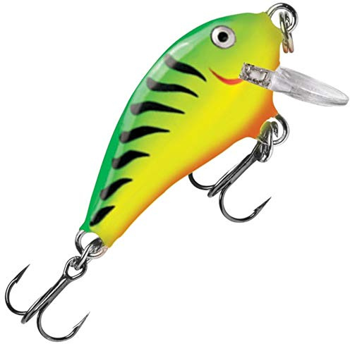 Rapala - Angelköder Mini Fat Rap – kompaktes Angelgerät aus Balsa – Süßwasserköder – Schwimmtiefe 0,9 bis 1,8 m – 3 cm/4 g – hergestellt in Estland