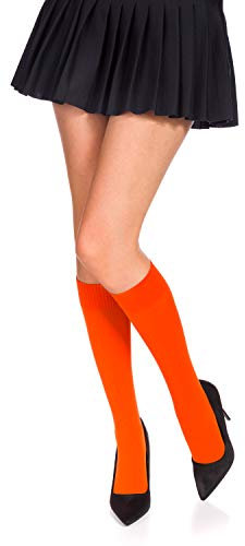 Romartex 60 DEN Mikrofaser Kniestrümpfe in 29 Trendy Farben, orange
