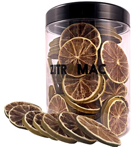 90gr Lime Disidratata da Cocktail - Frutta Secca senza Zucchero per Cocktail, Decorazione, Guarnizione, Pasticceria, Natale, Bevande - Fette di Lime Naturale al 100% Senza Additivi