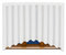 FKL DESIGN Home Deco Schöne Fertiggardine Fenstergardine Gardinen mit Kräuselband Gardine aus Voile mit Faltenband Kräuselband Store Bogen Kurz Modern Weiß 150x400 cm LB-165