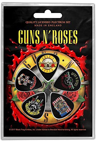 Guns n Roses Plectre Bullet Logo Lot de 5 Multicolore