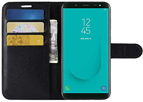 HualuBro - Custodia per Xiaomi Mi Max 3, in pelle PU, con scomparti per carte di credito, per smartphone Xiaomi Mi Max 3, colore: Nero